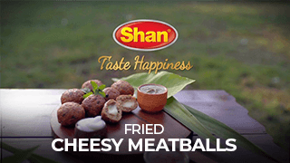 Fried Cheesy Meatballs - Shan Kitchen