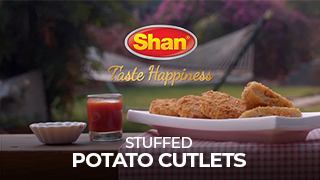 Stuffed Potato Cutlets - Shan Kitchen